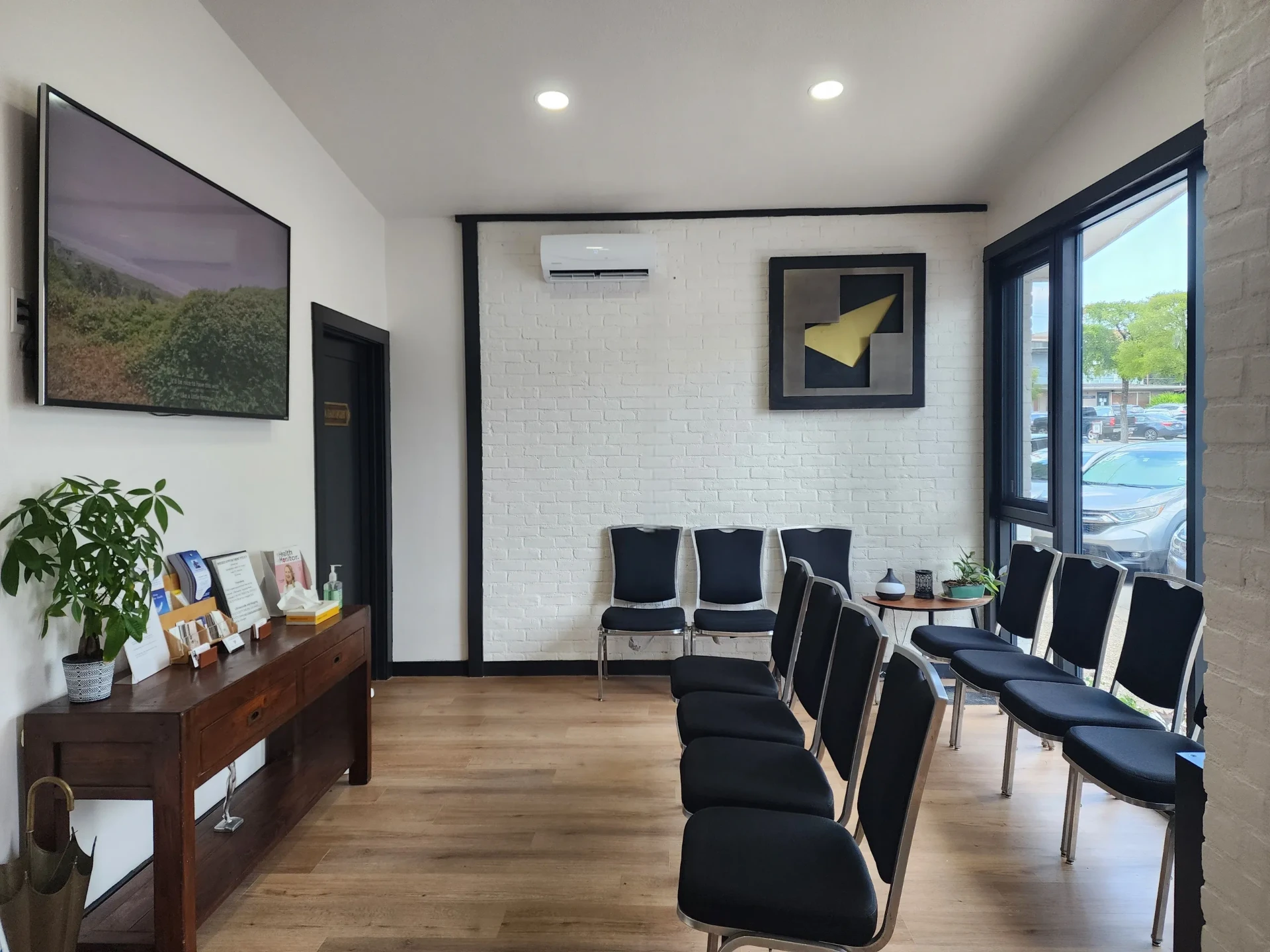 Modern Austin Cardiovascular Clinic interior with warm natural light