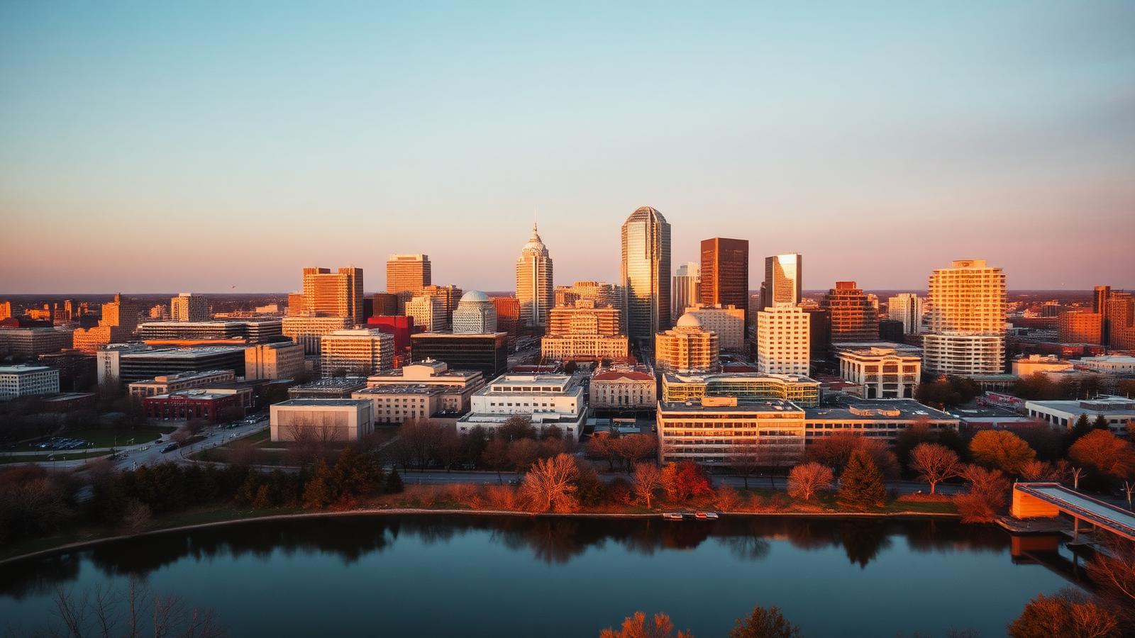 Austin, Texas skyline at golden hour